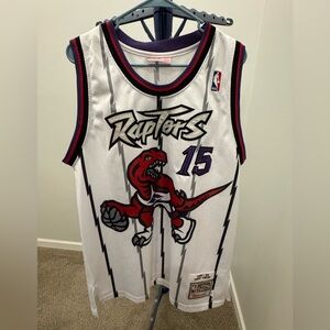 Vince Carter Mitchell Ness 98 99 Raptors Jersey Size 44 L Mens